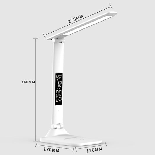 LED Intelligent Digital Display Foldable Desk Lamp, Style: Charging 2000mAh by bashfashion