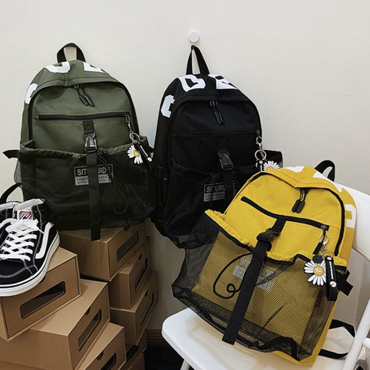 Spring Rope Basketball Bag Multifunctional Training Backpack Hand Lifting Capacity Sports Bag(Yellow) by bashfashion