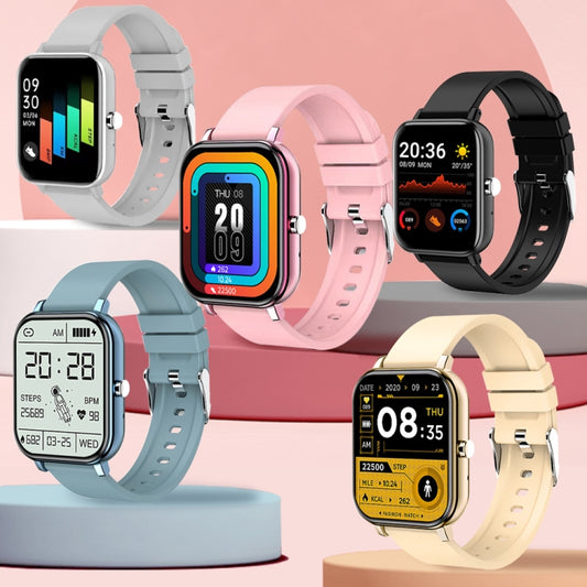 H10 1.69 inch Screen Bluetooth Call Smart Watch, Support Heart Rate/Blood Pressure/Sleep Monitoring, Color: Yellow by bashfashion