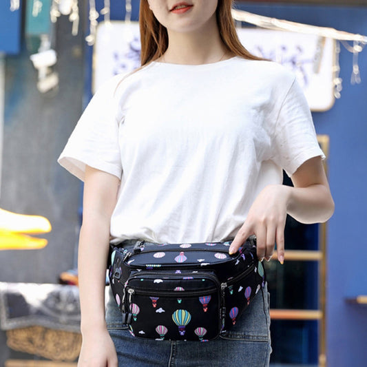 Y051 Women Summer Crossbody Waist Bag Large Capacity Cell Phone Bag(Balloon Black) by bashfashion
