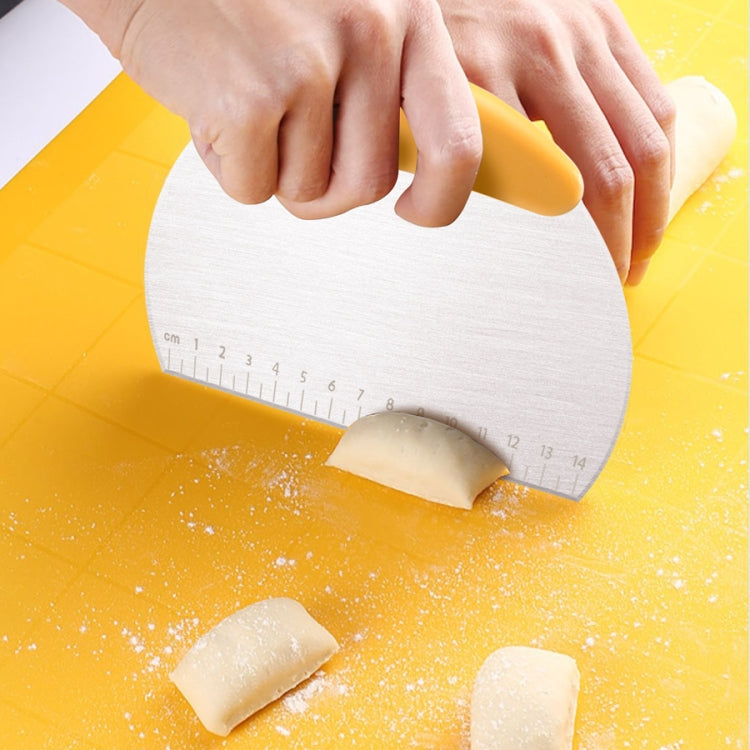 Large And Wide Cutter Nougat Cutter With Scale Cutter(Yellow) by bashfashion