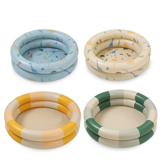 Baby Swimming Round Pool Summer Kids Water Toys Inflatable Bath Tub, Size: NO.90(Beige Dinosaur) by bashfashion