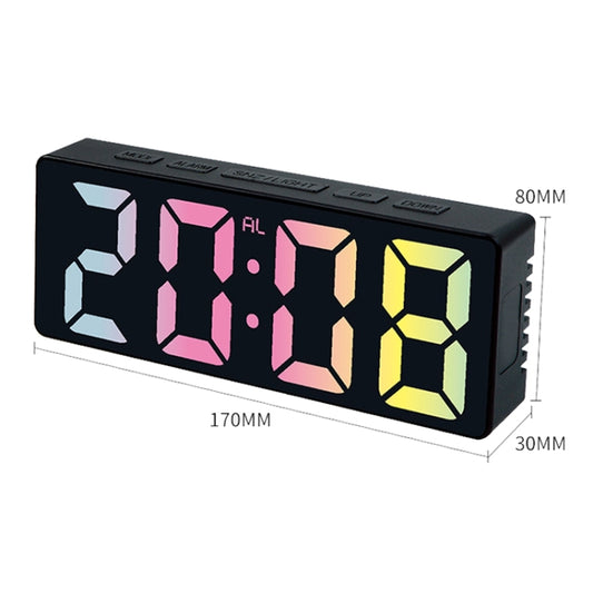 3806C LED Electronic Home Living Room Desktop Clock Perpetual Calendar Digital Tabletop Clock by bashfashion