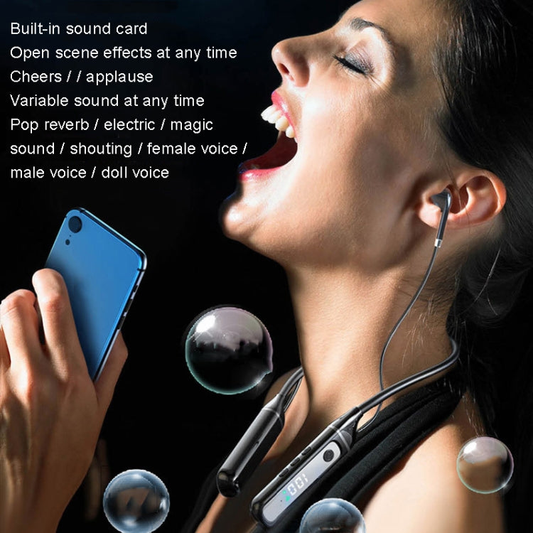 SN-537K 5.3 Bluetooth Live Earphones Built-In Sound Card Wireless Receiver Sports Earphones(White) by bashfashion