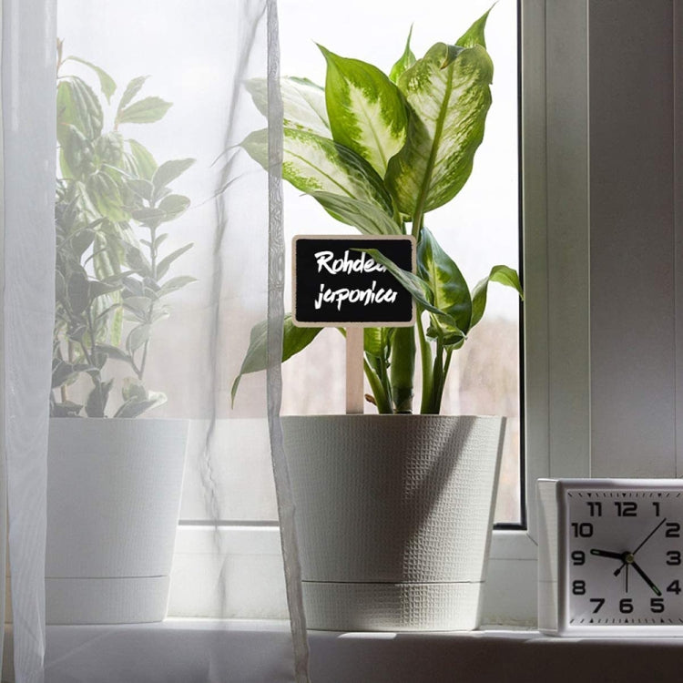 ZX507 10pcs Wooden Plug-in DIY Message Board Mini Plant Name Tags Desktop Display Board(24cm Length) by bashfashion