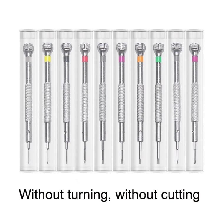 LSD5120 Repair Watch Glasses Stainless Steel Screwdriver Precision Watch Screwdriver Tool 0.6 Straight (White) by bashfashion