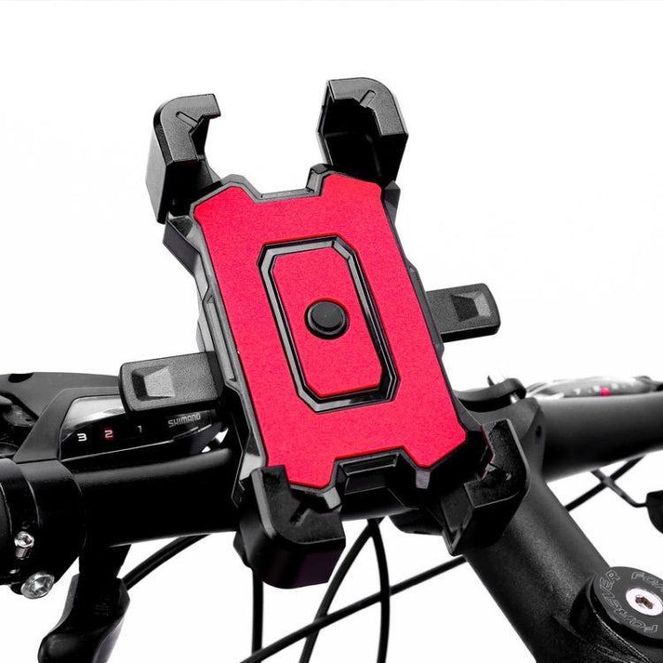 Electric Bike Motorcycle Bicycle Riding Shockproof Navigation Bracket, Color: Red For Handlebar by bashfashion
