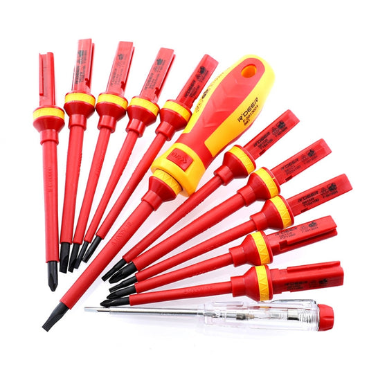 RDEER VDE-9913 13 In 1 Insulated Screwdriver Set Screwdriver Electrician Tools by RDEER