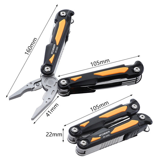 RDEER RT-2352 Multifunctional Pliers Folding Knife Outdoor Home Emergency Tool by RDEER