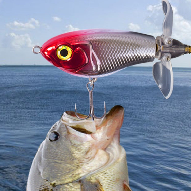 DF065 9g Double Paddle Tractor Surface Tether Roadrunner Fake Lure Long-distance Casting Lure(Horse Mouth Color) by bashfashion