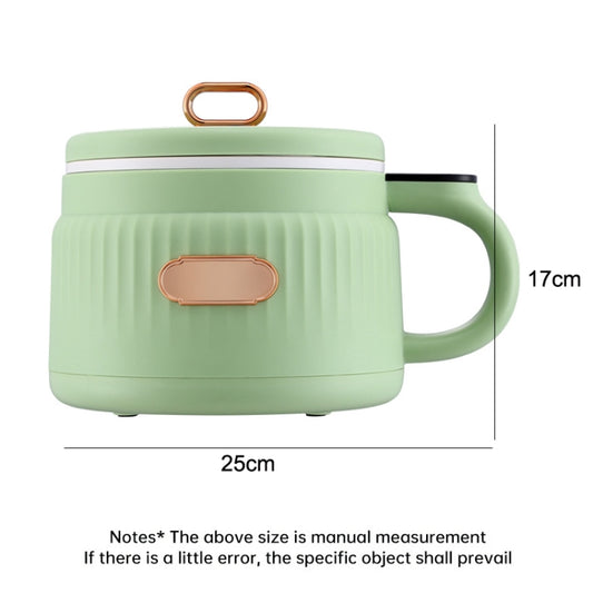 MC12B Small Multi-Functional Home Dormitory Instant Noodles Cooking Pot Non-Stick Electric Hot Pot US Plug(Matcha Green) by bashfashion