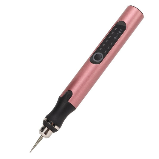 E108 38pcs/set Portable 2.35MM Chuck Mini Electric Drill Pen(Rose Gold) by bashfashion
