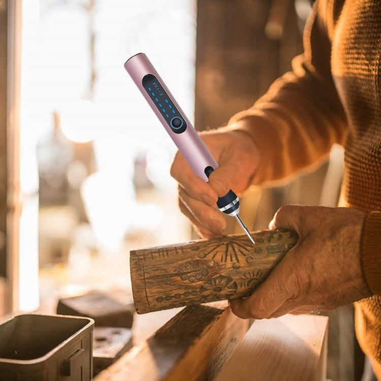 E108 59pcs/set Wireless Portable USB Rechargeable Mini Electric Drill Pen(Rose Gold) by bashfashion