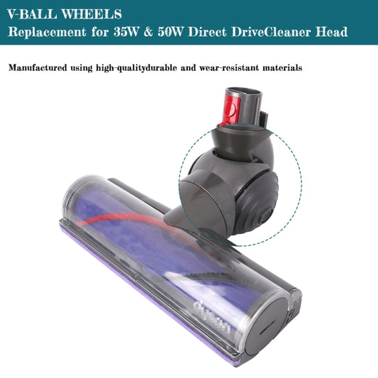For Dyson V6 V7 V8 V10 V11 V12 Vacuum Cleaner V-Ball Wheels of Direct Drive Cleaner Head by bashfashion