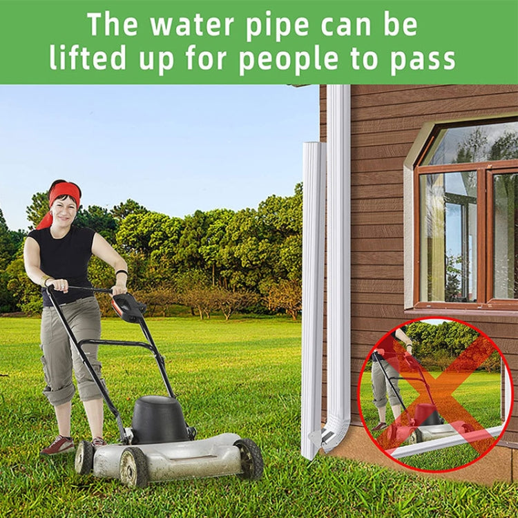 2pcs Gutter Extension Hinge Downspout Extension Flip-Up Hinge For Rectangle Or Square Downspout by bashfashion