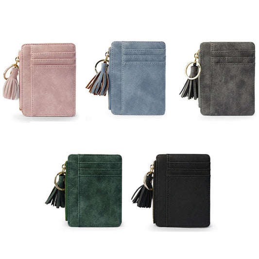 Thin and Light Large-capacity Card Holder Cute Mini Coin Purse(Green) by bashfashion