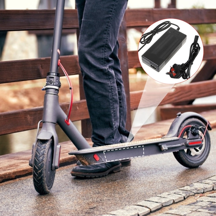 42V 2A Aviation Head 3-core GX16 Electric Scooter Smart Charger 36V Lithium Battery Charger, Plug: UK by bashfashion