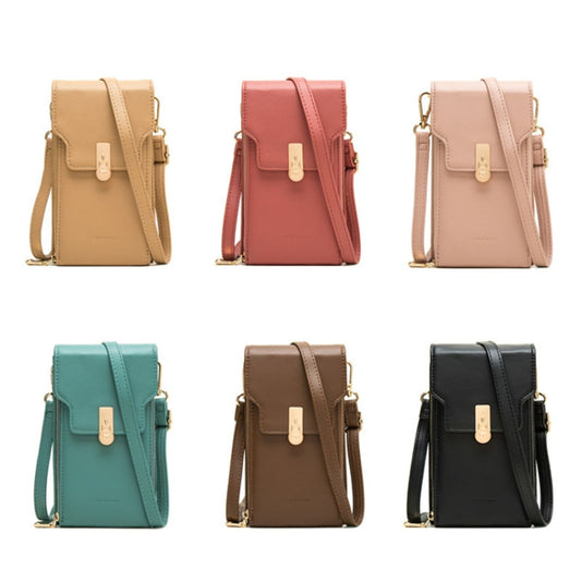 Large-capacity Multi-compartment Single-shoulder Phone Bag Mini Messenger Bag(Green) by bashfashion