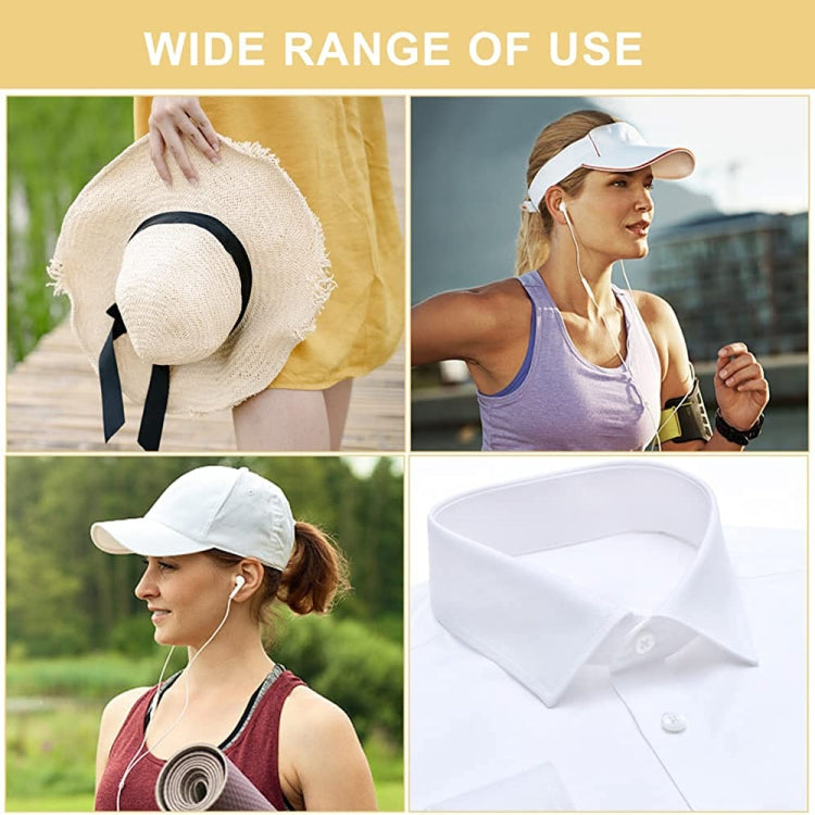 10pcs /Pack Disposable Self-Adhesive Sweat Pads T-Shirt Neck Collar Hat Absorbent Sticker 29cm by bashfashion
