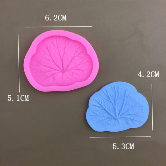 3pcs Lotus Leaf Silicone Epoxy Fondant Decoration Mold, Size: Small by bashfashion