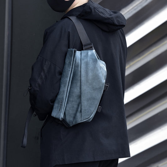 WEIXIER D265 Single Shoulder Crossbody Male Small Backpack(Gray) by WEIXIER