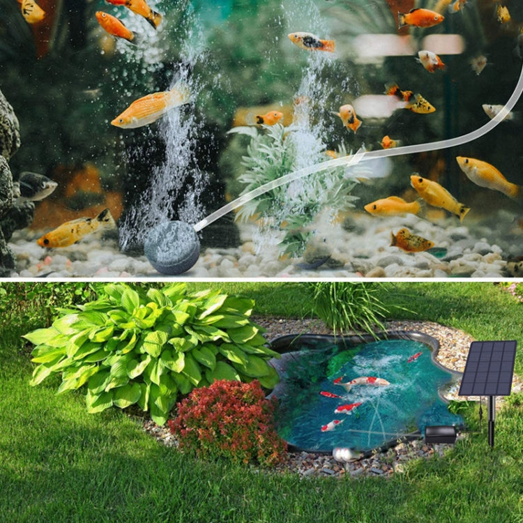 5V/2.5W Solar Direct Drive Aeration Pump Battery Free Solar Drive Oxygen Pump DC Fish Pond Aerator by bashfashion