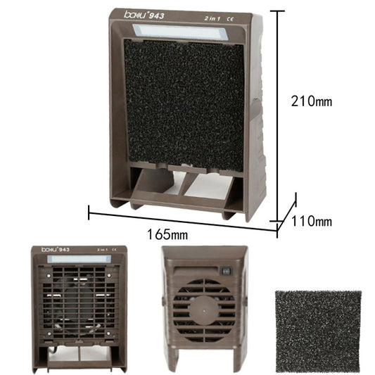 Baku BA-943 Soldering Fume Purifier with LED Light 30W Soldering Iron Welding Fume Exhauster(EU Plug 220V) by BAKU