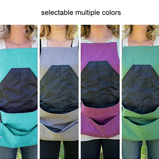 Oxford Fabric Picking Fruit And Vegetable Backpack Tool Apron(Purple) by bashfashion