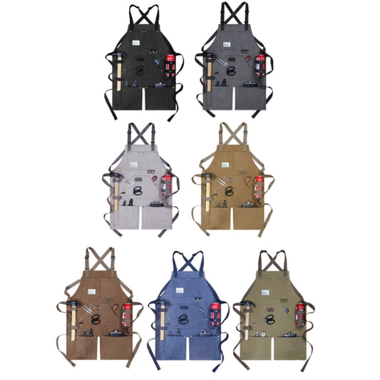 Heavy Canvas Workwear Craftsman April(Blue) by bashfashion