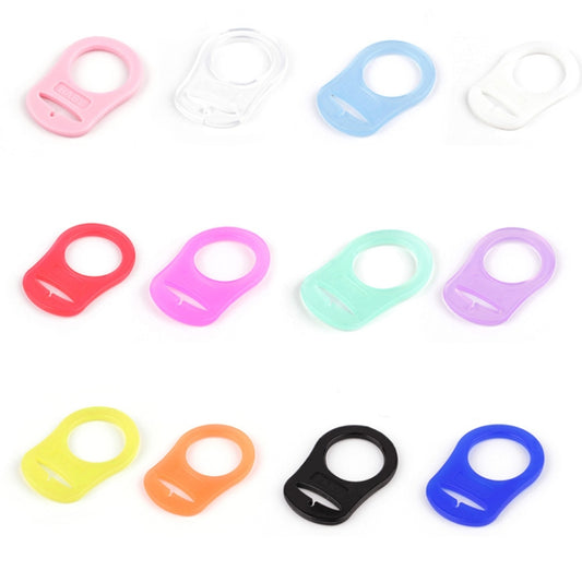 10pcs Dummy Pacifier Holder Clip Adapter Ring Button Style Pacifier Adapter(C8) by bashfashion
