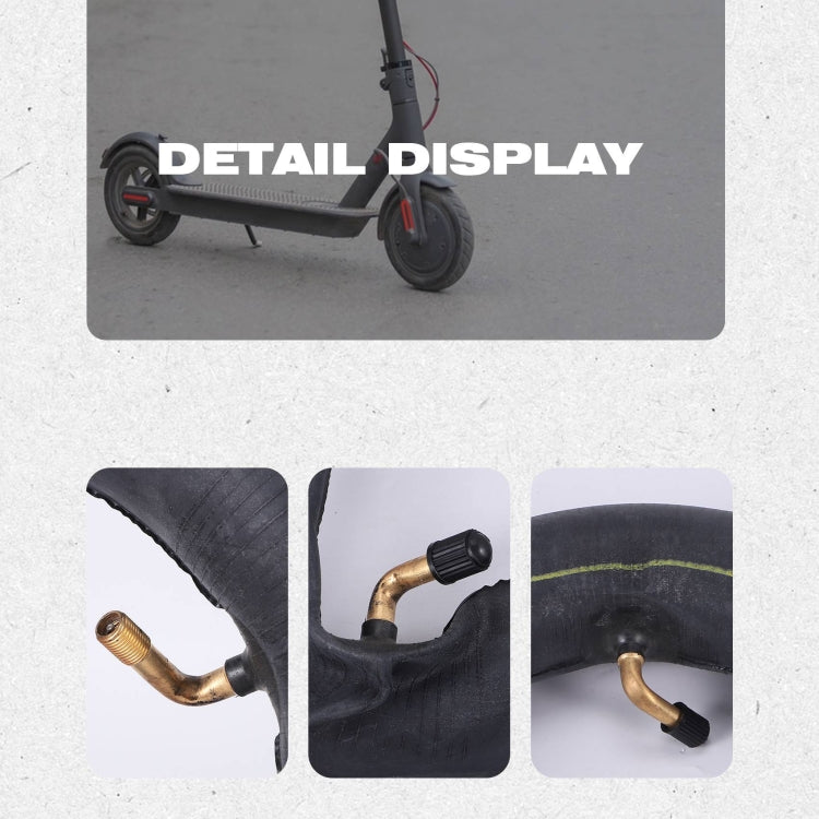 10 x 2.5/2.75 Electric Scooter 45 Degree Valve Thickened Inner Tube(Yellow Stripes) by bashfashion
