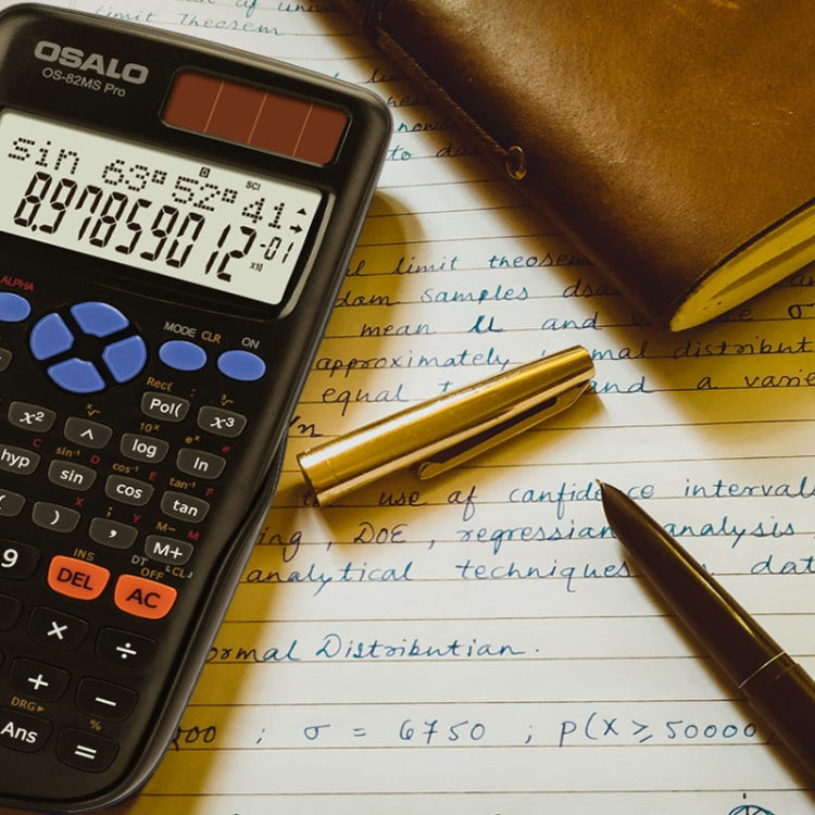 OSALO 240 Functions LCD Screen Solar Dual Power Supply Plug-in Teaching Calculator by OSALO
