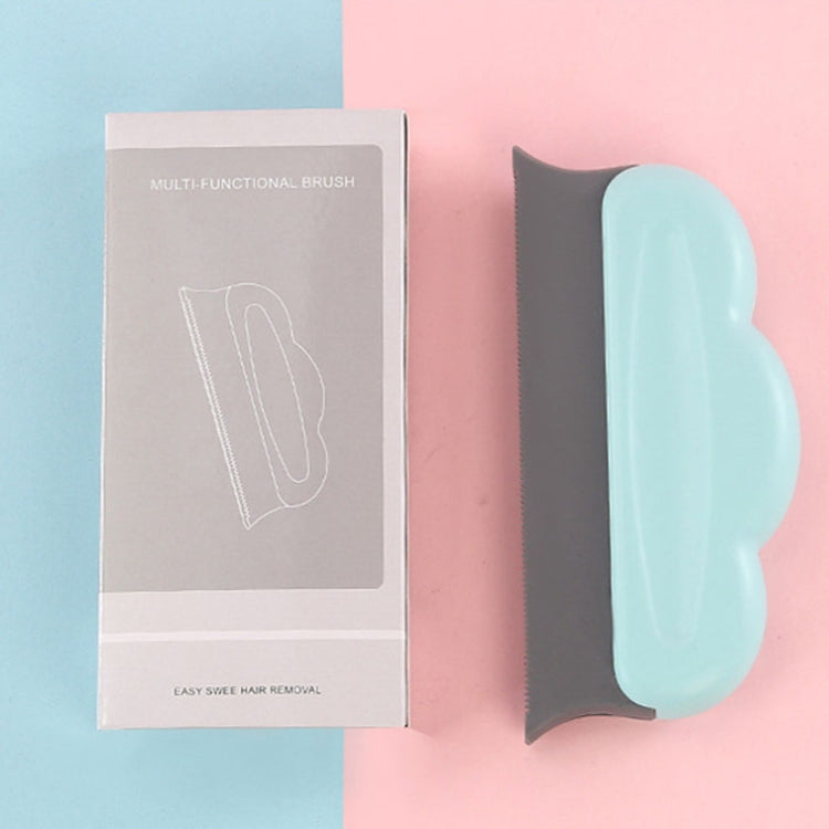 Multifunctional Home Cleaning Pet Hair Removal Brush Carpet Clothes Sofa Pet Stripper(Blue) by bashfashion