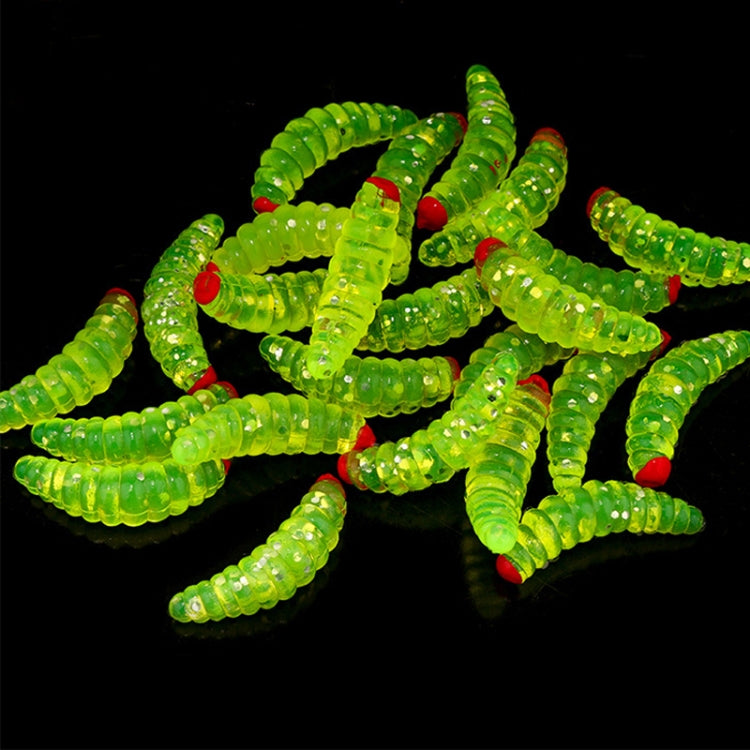 100pcs Red Headed Bread Worm Suite Fake Bait by bashfashion