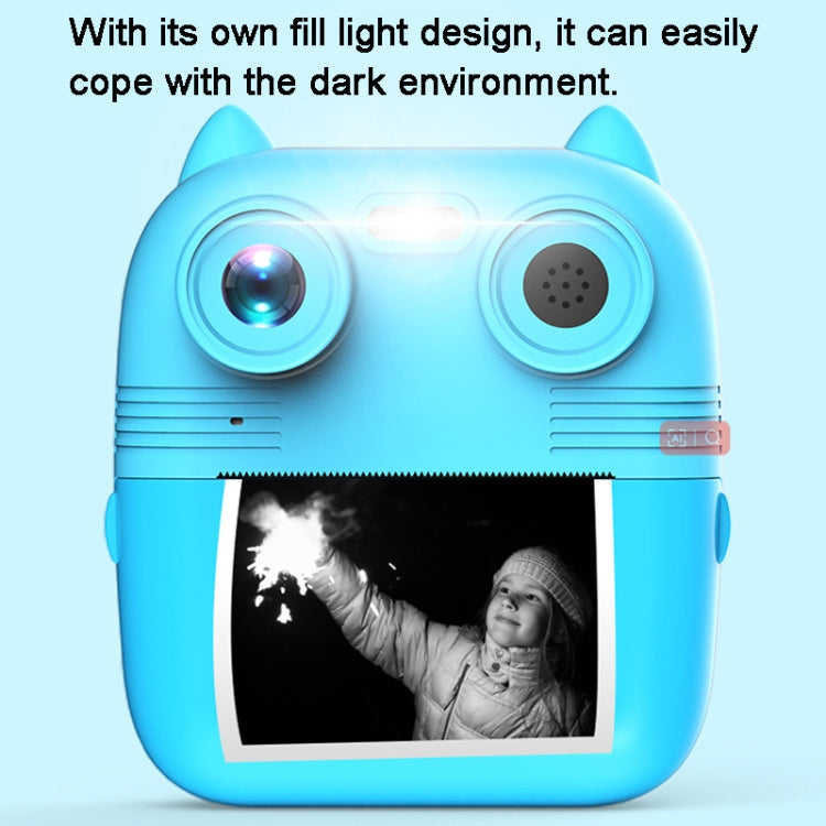 1080P Instant Print Camera 2.8-inch IPS Screen Front and Rear Dual Lens Kids Camera, Spec: Pink by bashfashion