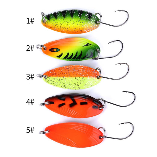 HENGJIA 3.2cm 4.5g Lua Melon Sequins Horse Mouth Metal Fishing Fake Bait(4) by HENGJIA