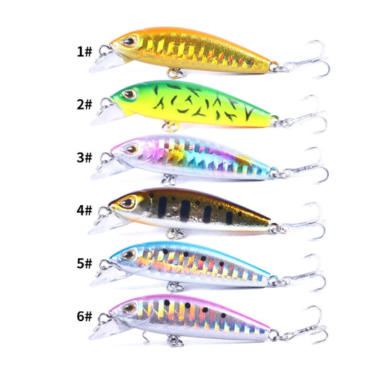HENGJIA 5.5cm 6.6g Mino Luya Fake Bait Long Casting Sinking Bionic Lure(5) by HENGJIA