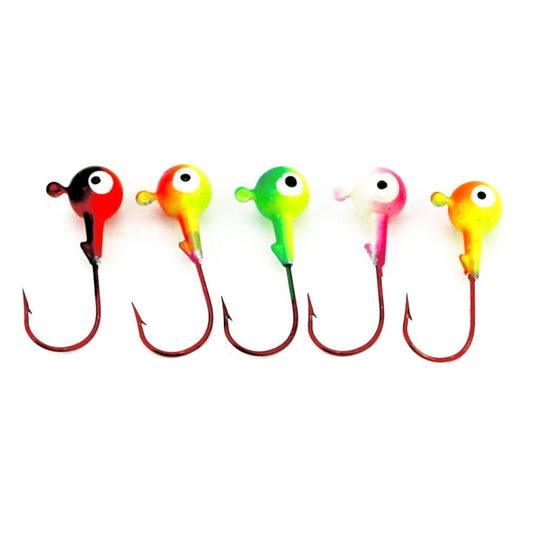 HENGJIA 5colors/set Lua Lead Head Hook Set Colorful Fish Hook Set, Specification: 10.5g by HENGJIA