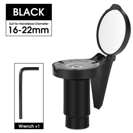 WEST BIKING Bicycle Handlebar Convex Rear View Mirror(Black) by WEST BIKING