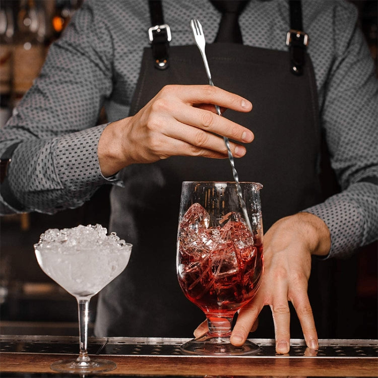 Large 410 Stainless Steel Double Head Spoon Thread Cocktail Mixing Spoon, Color: Colorful by bashfashion