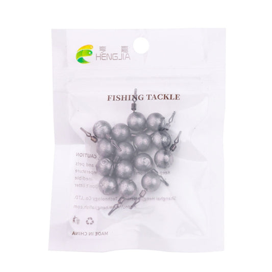 HENGJIA 15pcs/bag 5g Fishing Lead Pendant Sea Fishing Lua Spherical Spinning Biting Lead Fishing Gear by HENGJIA