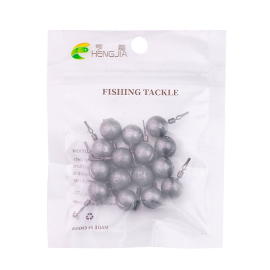 HENGJIA 15pcs/bag 7g Fishing Lead Pendant Sea Fishing Lua Spherical Spinning Biting Lead Fishing Gear by HENGJIA