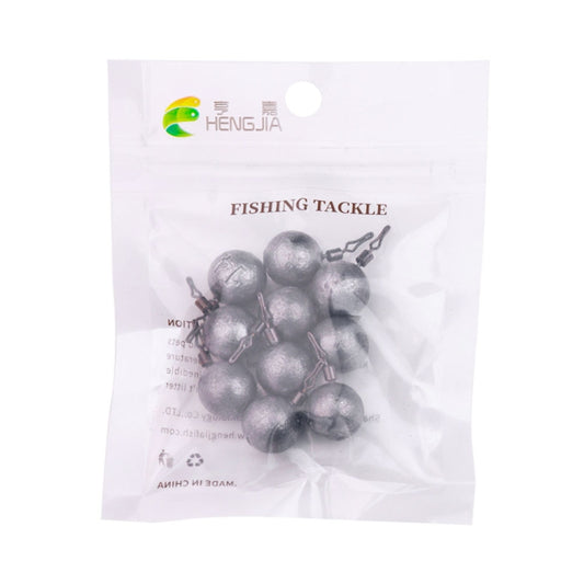 HENGJIA 10pcs/bag 14g Fishing Lead Pendant Sea Fishing Lua Spherical Spinning Biting Lead Fishing Gear by HENGJIA