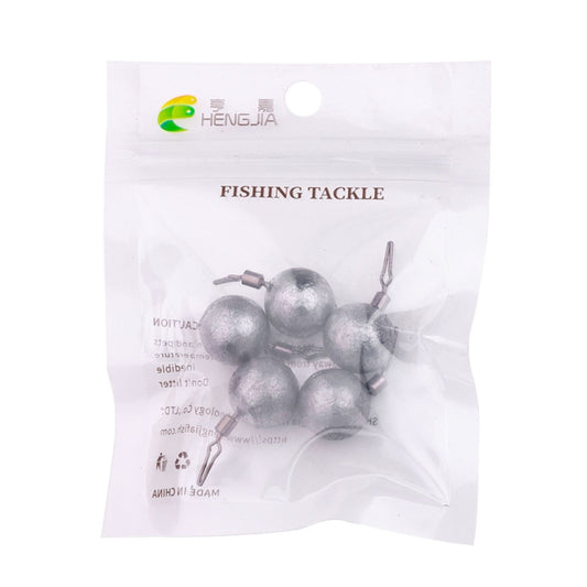 HENGJIA 5pcs/bag 20g Fishing Lead Pendant Sea Fishing Lua Spherical Spinning Biting Lead Fishing Gear by HENGJIA
