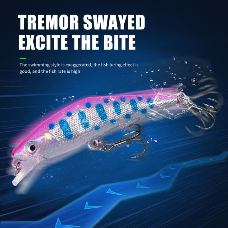 HENGJIA 5.7cm 3.4g Microbe Road Lures Slow Sinking Minnow Fake Bait, Color: 5 by HENGJIA