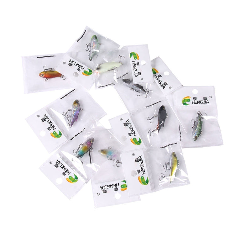 HENGJIA 4cm 4g Submerged Trembler Swimming VIB Luya Fish Bait Microbe Warbler Fake Bait(10) by HENGJIA