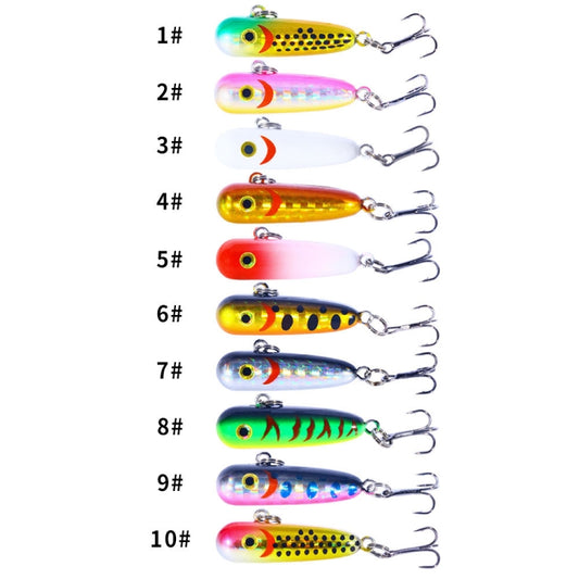 HENGJIA 3.5cm 2.3g Long Casting Sinking Mini Lure Micro Pencil Sinking Fake Bait(8) by HENGJIA