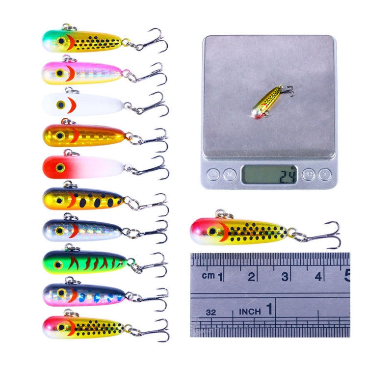 HENGJIA 3.5cm 2.3g Long Casting Sinking Mini Lure Micro Pencil Sinking Fake Bait(7) by HENGJIA