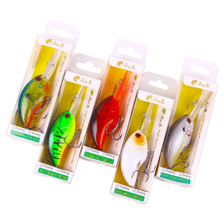 HENGJIA Rock Lure Small Fat Hard Bait Boxed Fake Bait(10) by HENGJIA
