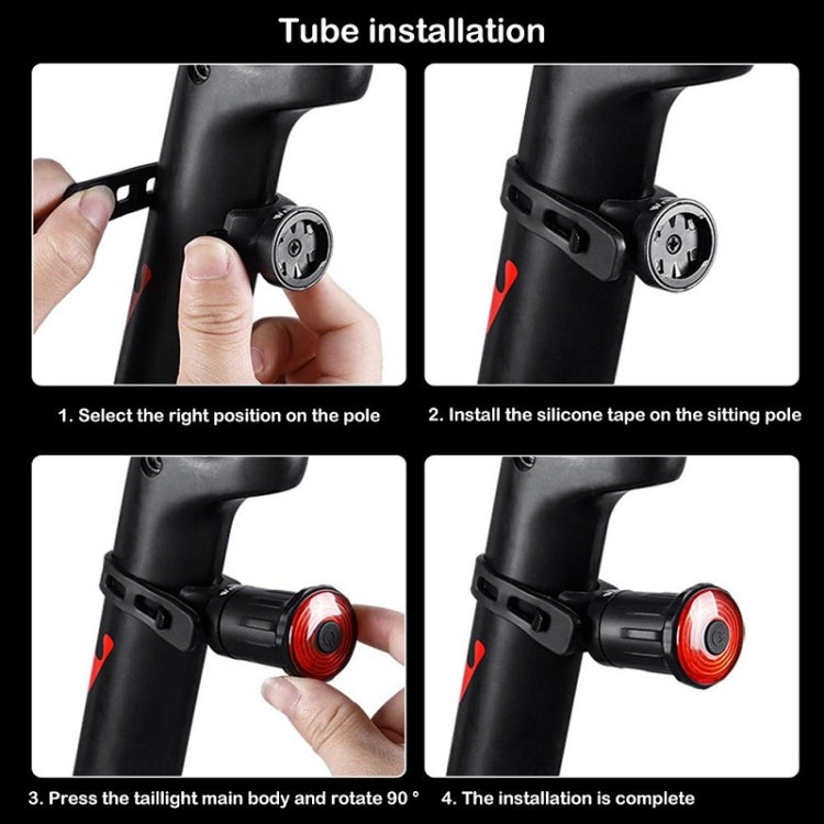 WEST BIKING Bicycle USB Charging Smart Brake Sensor Warning Tail Light(Cushion) by WEST BIKING